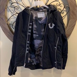 Men’s True Religion Fleece Black / Camo Jacket